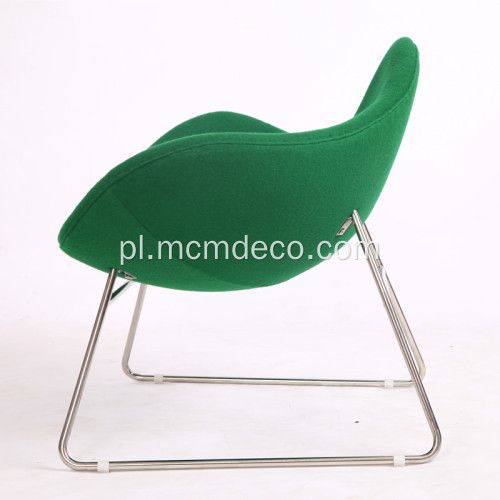 Krzesło na sanie z tkaniny wełnianej K2